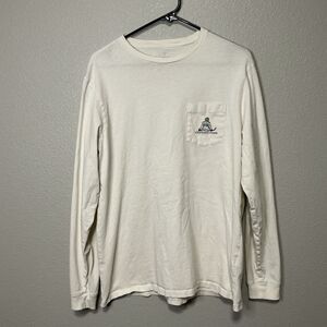 Vineyard Vines Men’s Medium Long Sleeve Pocket Tee Mountain Graphic Shirt